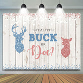 Lofaris Christmas Cute Pink Animal Wooden Backdrops for Photoshoot